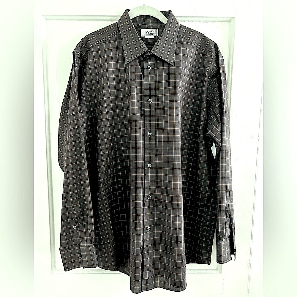 Hermes Men’s Shirt. Size 17 1/2 44.